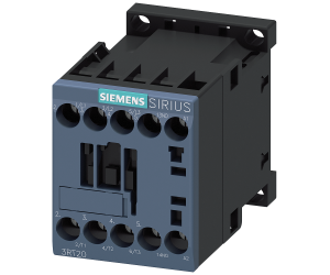 Siemens Контактор, 3 ПОЛ  AC-3, 3КВТ/400В, Блок-Контакт 1НО 3RT20151AF01