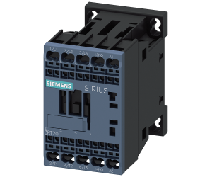 Siemens Контактор, 3 ПОЛ  AC-3, 7.5КВТ/400В, Блок-Контакт 1НО 3RT20182AP01