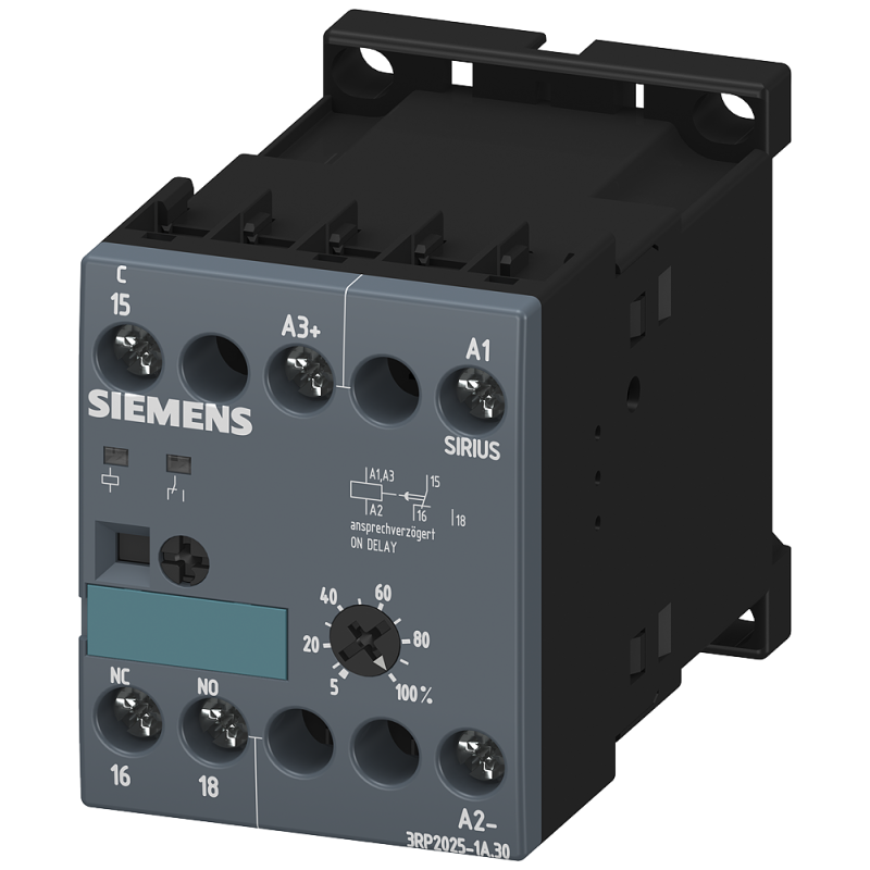 Электронное реле времени задержка на включение, SIEMENS 3RP2025-1AP30