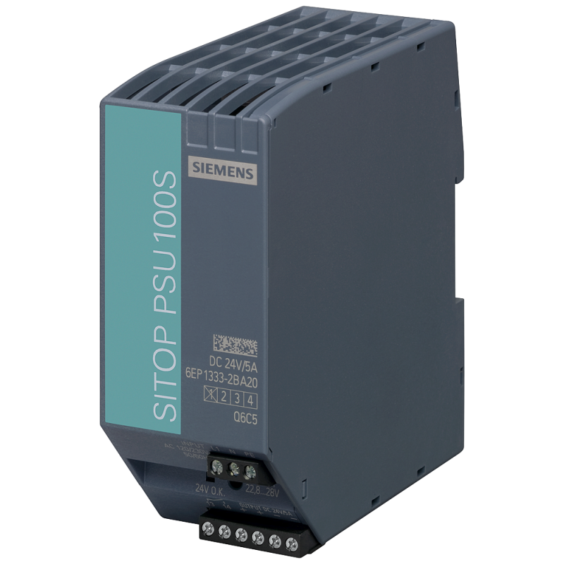 SITOP PSU100s 24 v/5 a, стабилизированный блок питания,  SIEMENS 6EP1333-2BA20