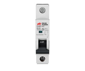 Автоматический выключатель ESM2-63/B40/1 (6kA), 40A, характеристика B, количество полюсов: 1P