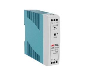 Источник питания MDR-20-24, на выходе 24 В DC, 1A, 20 Вт. Входное 85-264 В AC (120-370 В DC)