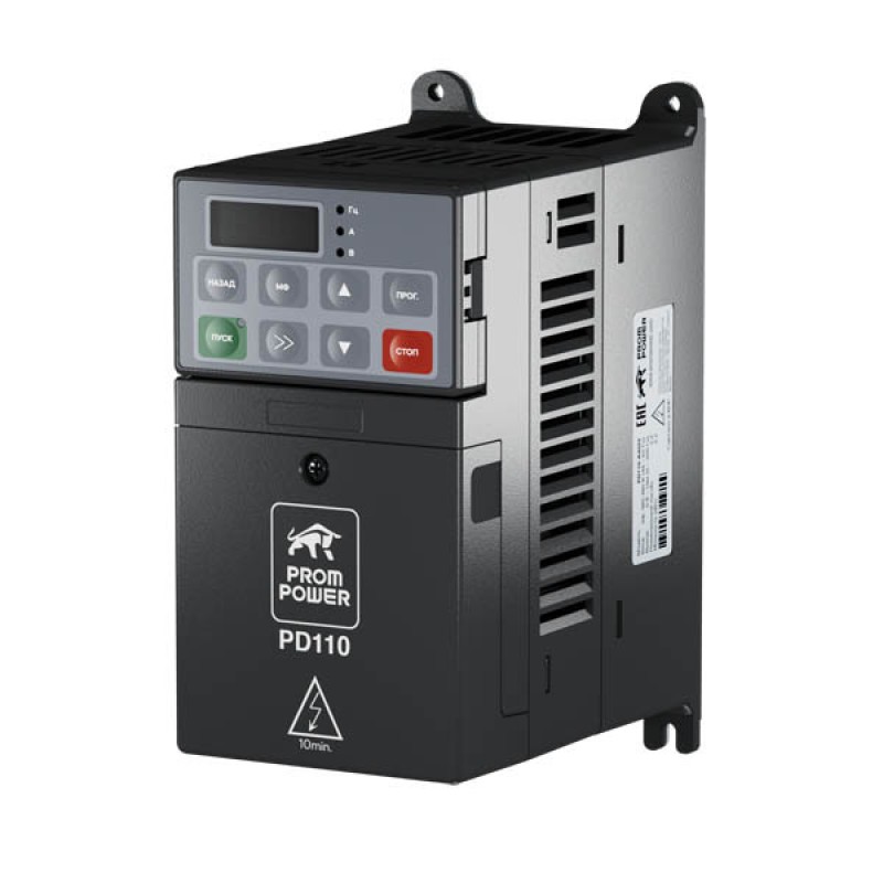 Частотный преобразователь 2,2кВт, 380В, 5,2А, Prompower - PD110-А4022, Серия PD110
