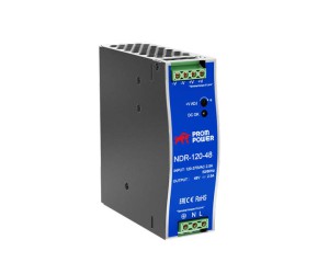 Источник питания NDR-120-48, на выходе 48 В DC, 2.5 А, 120 Вт. Входное 85-264 В AC (120-370 В DC)