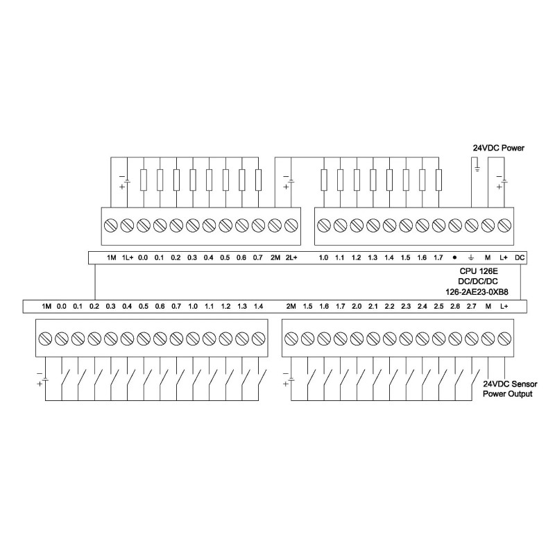ЦЕНТРАЛЬНЫЙ ПРОЦЕССОР UNIMAT  CPU126E-2Q  24DI/16DO UN 1262AE230XB8 (UN 126-2AE23-0XB8)