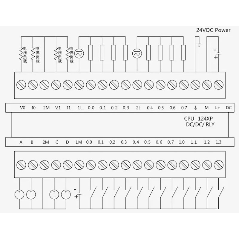 ЦЕНТРАЛЬНЫЙ ПРОЦЕССОР UNIMAT CPU124XP-2R DC/DC/RLY1 UN 1242DD230XB8 (UN 124-2DD23-0XB8)