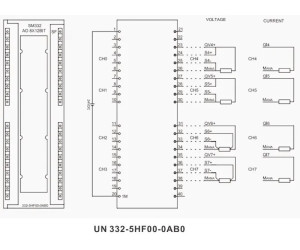 UN 332-5HF00-0AB0 МОДУЛЬ АНАЛОГОВОГО ВЫВОДА SM332 8AO, 12 bits