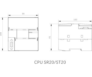 ЦЕНТРАЛЬНЫЙ ПРОЦЕССОР UNIMAT  S7 200 smart PLC 12DI/8DO Transistor 24V DC power UN 288-1ST20-0AA0 (UN 2881ST200AA0)
