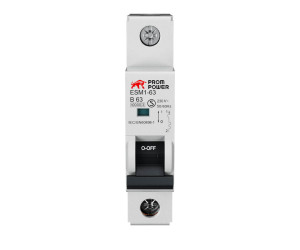 Автоматический выключатель ESM2-63/D40/1 (6kA), 40A, Характеристика D, Количество Полюсов: 1P