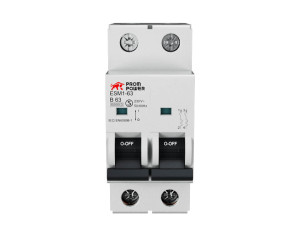 Автоматический выключатель ESM2-63/D20/2 (6kA), 20A, характеристика D, количество полюсов: 2P