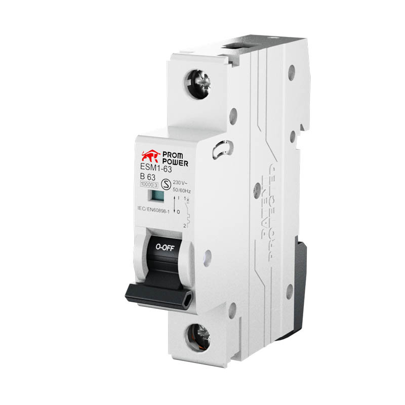 Автоматический выключатель ESM2-63/D2/1 (6kA), 2A, Характеристика D, Количество Полюсов: 1P