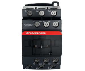 Контактор Prompower PLC1D09M7 серии Pulse, ток 9А, 3 полюса, доп контакт 1НО+1НЗ, катушка 230AC