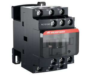 Контактор Prompower PLC1D12M7 серии Pulse, ток 12А, 3 полюса, доп контакт 1НО+1НЗ, катушка 230AC