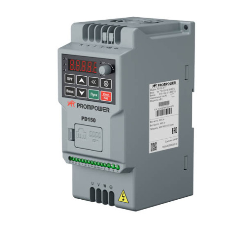 Преобразователь частоты Prompower PD150-A4022B, 380B, 6/10А, 2,2/4кВт