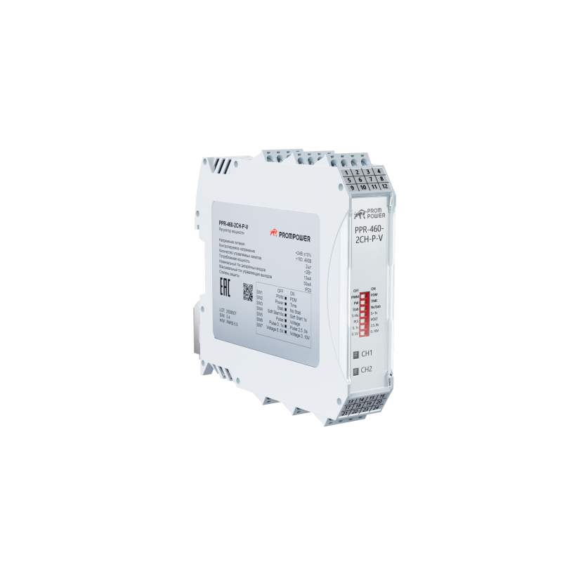 Регулятор мощности PROMPOWER PPR-460-2CH-P-V