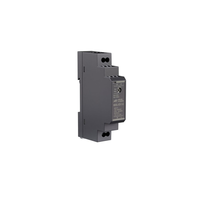 Источник питания PROMPOWER HDR-15-5, на вых. 5 В DC, 2.4А, 12Вт. Вх. 85-264В AC (120-370 В DC)