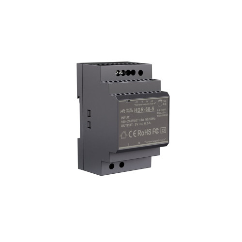 Источник питания PROMPOWER HDR-60-5, на вых. 5 В DC, 6.5А, 32.5Вт. Вх. 85-264В AC (120-370 В DC)