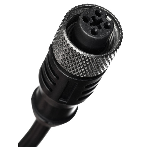 Кабель с разъёмом 5 метров. Разъём M12 прямой. 4-pin KJT-J12S4-5M-TA