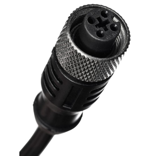 Кабель с разъёмом 10 метров. Разъём M12 прямой. 4-pin KJT-J12S4-10M-TA